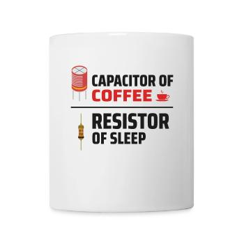 Électricien : Condensateur de café, Résistance - Mug blanc - blanc - Devant