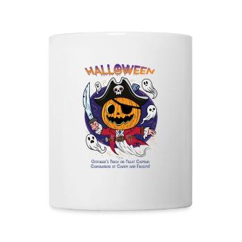 Captain Pumpkin Halloween | Candy Conqueror - Mug - white - Front