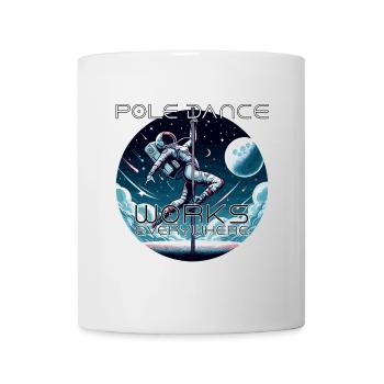 Pole Dance Astronautin Poledance Geschenk - Tasse - Weiß - Vorne
