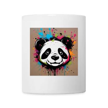 Portrait of a panda in graffiti - Mug - white - Front
