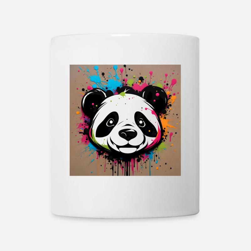 Portrait of a panda in graffiti - Mug - white