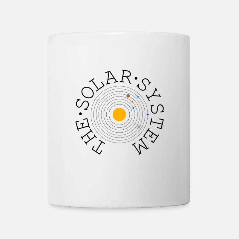 The Solar System (black) - Tasse - Weiß