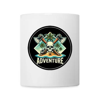 Abenteuer Skull Insel Patch - Tasse - Weiß - Vorne
