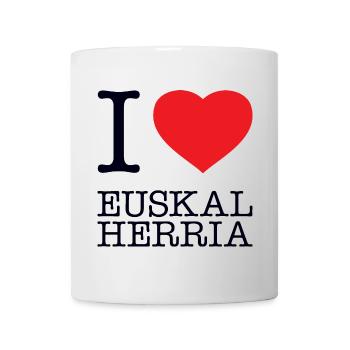 I LOVE EUSKAL HERRIA Basque Country - Mug - white - Front