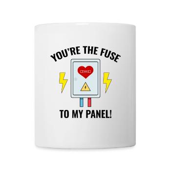 Electrician Valentine: You’re the Fuse to My Panel - Mug - white - Front