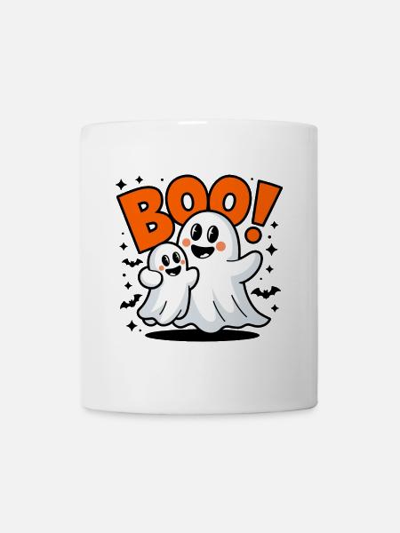 2 Lustige Geister Halloween Boo - Tasse - Weiß