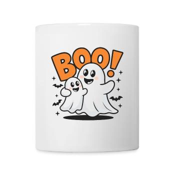 2 Lustige Geister Halloween Boo - Tasse - Weiß - Vorne