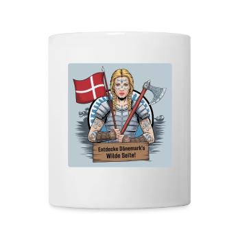 Schildmaiden - Discover the wild side of Denmark - Mug - white - Front
