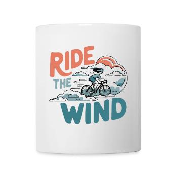 Ride the Wind Cyclist - Mug - white - Front