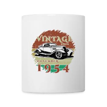 70. Geburtstag - Klassiker - Vintage since 11/1954 - Tasse - Weiß - Vorne