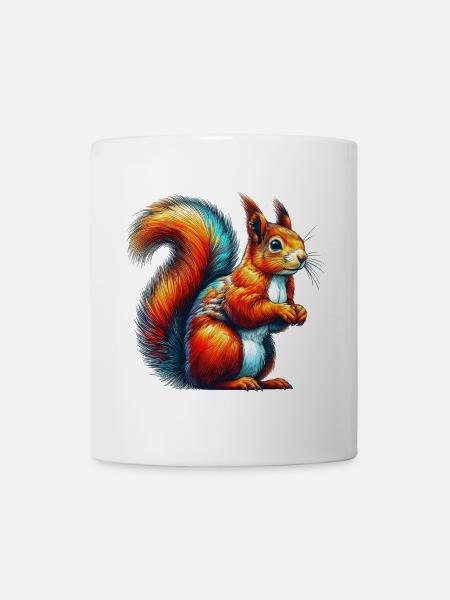 Eichhörnchen - Tasse - Weiß
