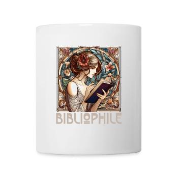 Femme bibliophile Livre Livres Lecture Cadeau - Mug blanc - blanc - Devant