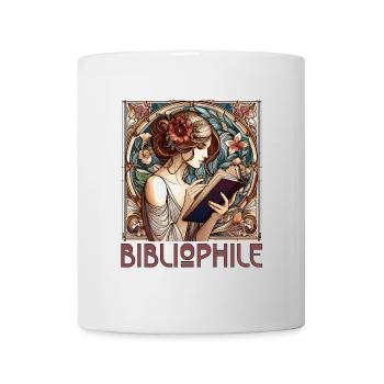 Femme bibliophile Livre Livres Lecture Cadeau - Mug blanc - blanc - Devant