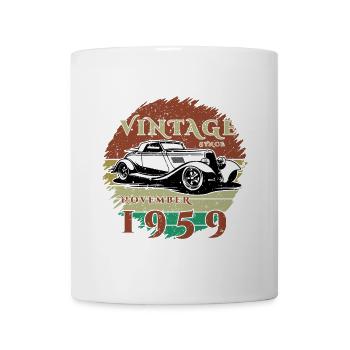 65ème Anniversaire - Classique - Millésime depuis 11/1959 - Mug blanc - blanc - Devant