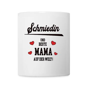 Beste Mama Schmiedin Muttertag Geburtstag Mutter - Tasse - Weiß - Vorne