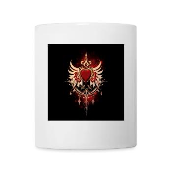 Cœur majestueux - Mug blanc - blanc - Devant