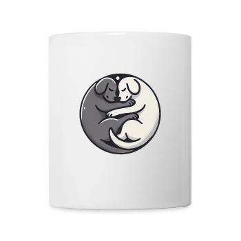 YinYang Sleeping Dogs Design - Mug - white - Front