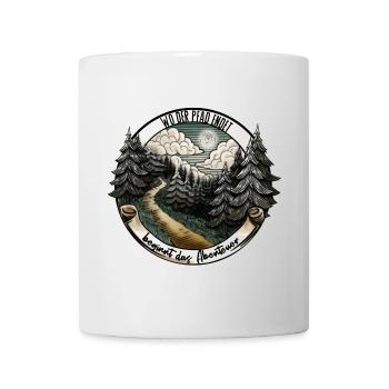 Le chemin détermine l’aventure – Natur Design - Mug blanc - blanc - Devant