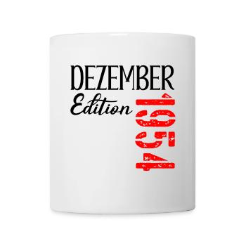 72. GEBURTSTAG DEZEMBER 1954 - Tasse - Weiß - Vorne