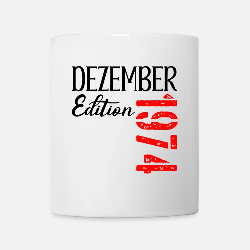 52. GEBURTSTAG DEZEMBER 1974 - Tasse - Weiß