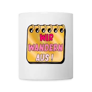 Auswanderung - Tasse - Weiß - Vorne