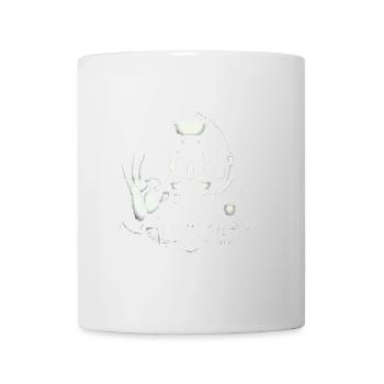 Plongeur sous-marin avec graphique OK Gesture - Mug blanc - blanc - Devant