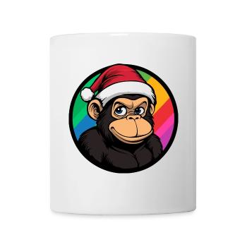 Monkey Christmas Animal - Mug - white - Front
