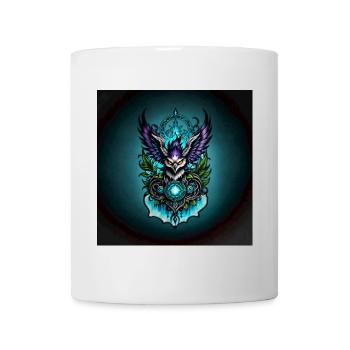 Eule mit magischen Elementen. - Tasse - Weiß - Vorne