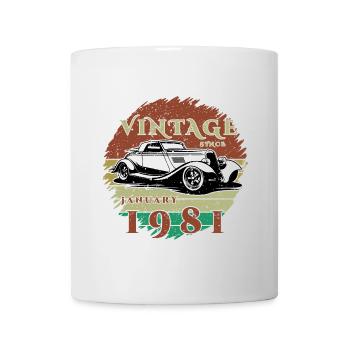 44th Birthday - Classic - Vintage since 01/1981 - Mug - white - Front
