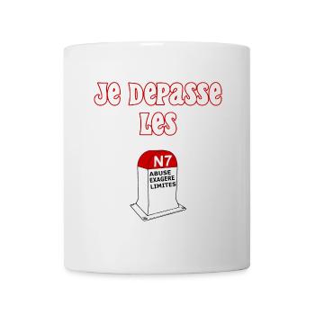 Ich überschreite die Grenze - Tasse - Weiß - Vorne