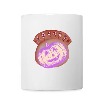 Lilac Halloween Bright Pumpkin - Mug - white - Front