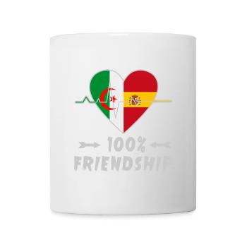 Algeria and Spain 100% friendship - Mug - white - Front