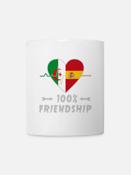 L'Algérie et l'Espagne : amitié à 100 % - Mug blanc - blanc