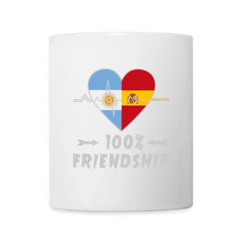 Algeria and Spain 100% friendship - Mug - white - Front