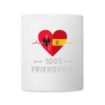 L'Albanie et l'Espagne : amitié à 100 % - Mug blanc - blanc - Devant