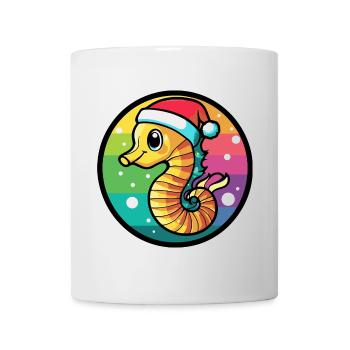 Seahorse Christmas Animal - Mug - white - Front