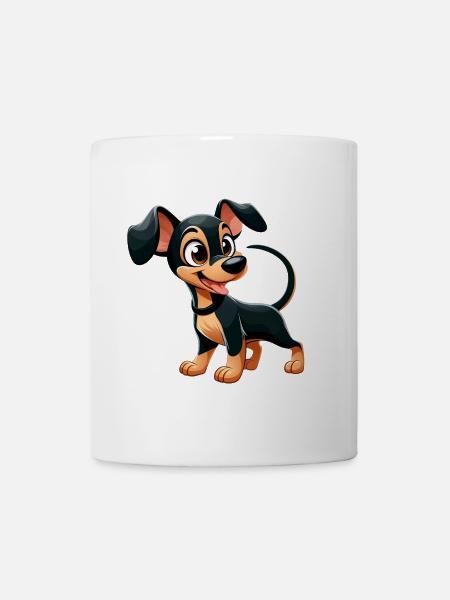 Pinscher 2 - Tasse - Weiß