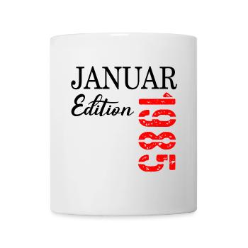 42. GEBURTSTAG JANUAR 1985 - Tasse - Weiß - Vorne