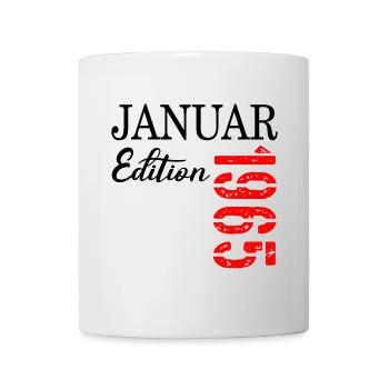 62. Geburtstag Januar 1965 - Tasse - Weiß - Vorne