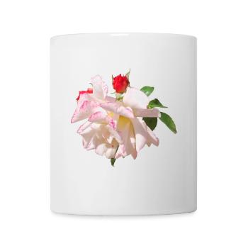 Rose Blossom White Pink Accents - Mug - white - Front