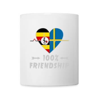 Uganda and Sweden 100% friendship - Mug - white - Front
