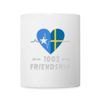 Somalia and Sweden 100% friendship - Mug - white - Front