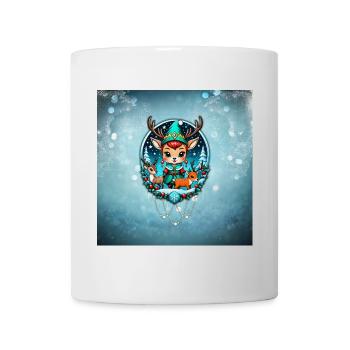 A cute reindeer elf style - Mug - white - Front