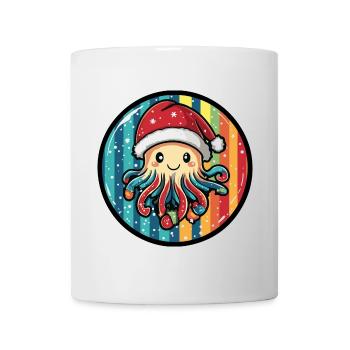 Jellyfish Christmas Animal - Mug - white - Front