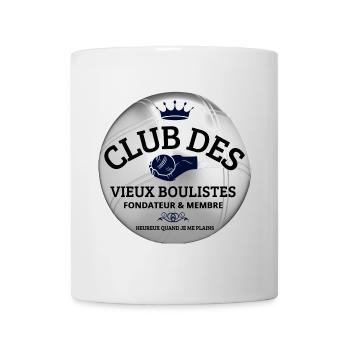 Pétanque, Pétanque-Fan, Bowler - Tasse - Weiß - Vorne
