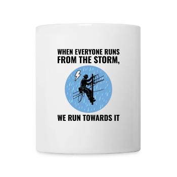 Lineman Storm Brave Dedicated Hero Power Grid - Mug - white - Front