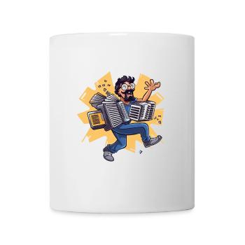 Maître de l’accordéon - Mug blanc - blanc - Devant