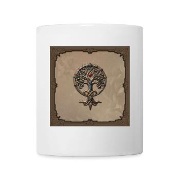 Symbol of the ornate tree of life. - Mug - white - Front