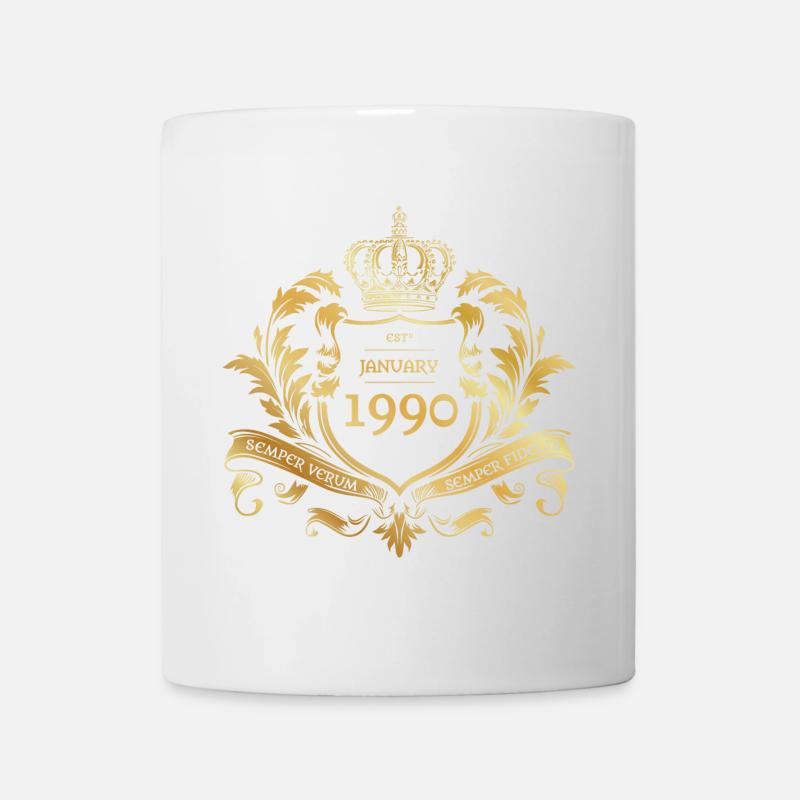 35. Geburtstag Semper Verum - Established 01/1990 - Tasse - Weiß