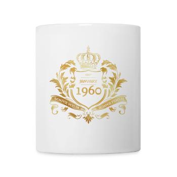 65th Birthday Semper Verum - Established 01/1960 - Mug - white - Front
